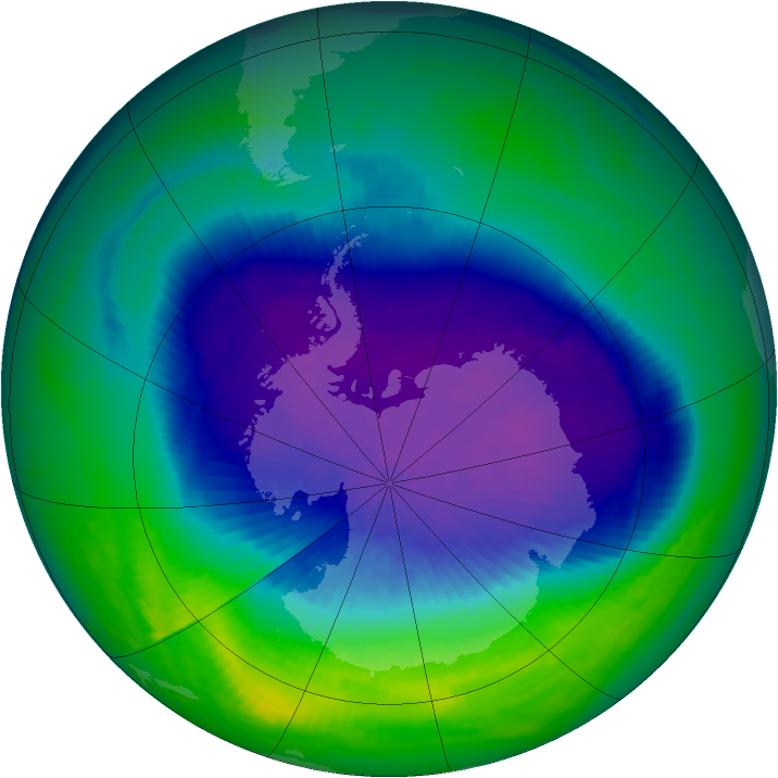 Ozone Map 1992-10-01